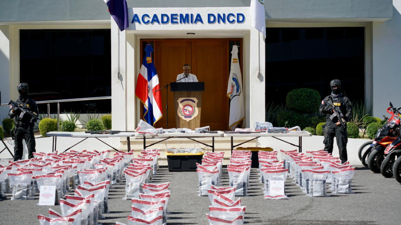 La DNCD decomisa en cinco años 226,814 kilogramos de drogas